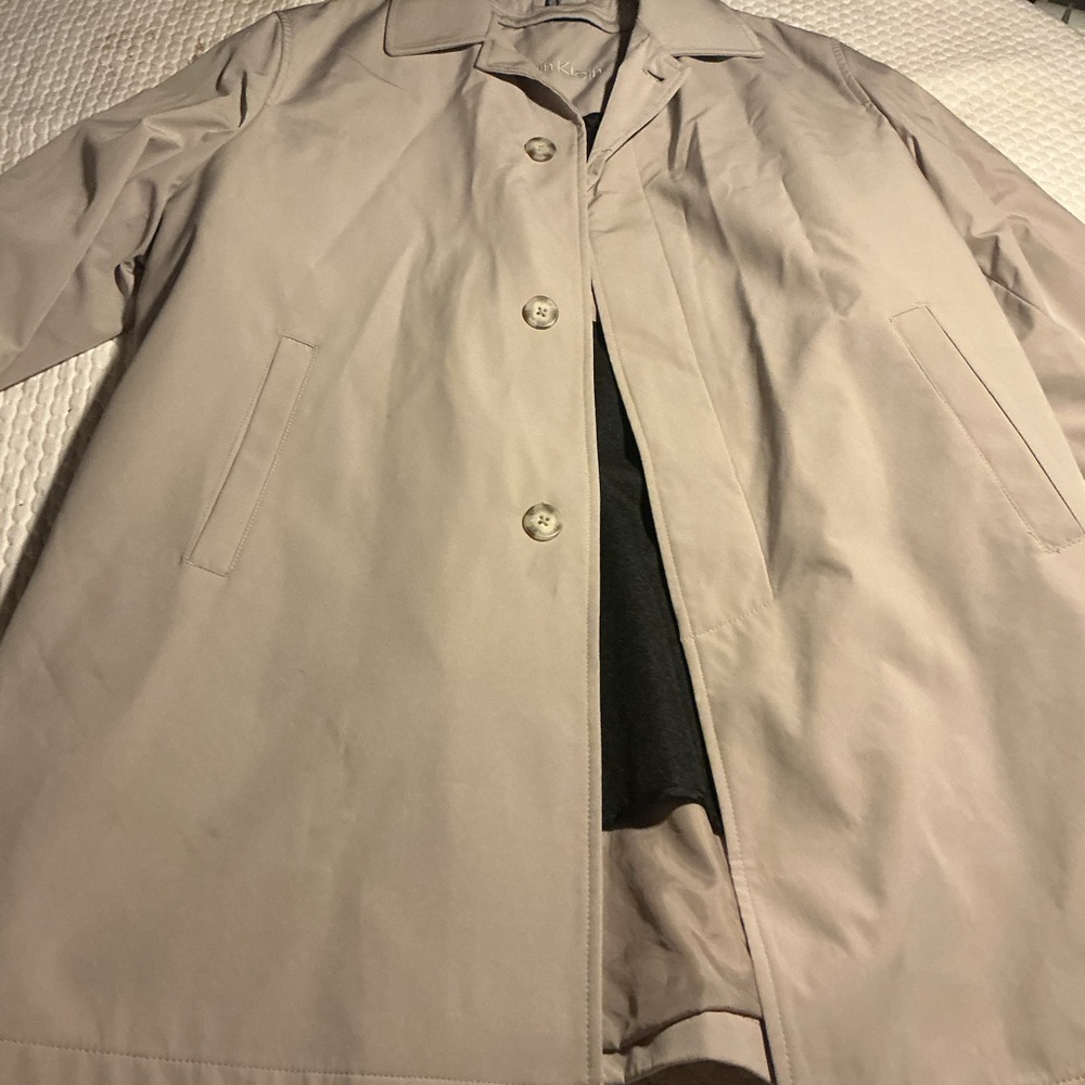 Calvin Klein Light Beige Men's Trench Coat